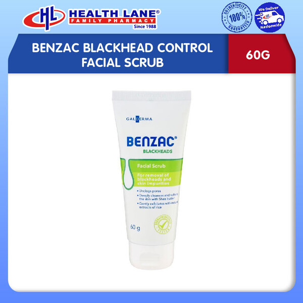 BENZAC BLACKHEAD CONTROL FACIAL SCRUB 60G